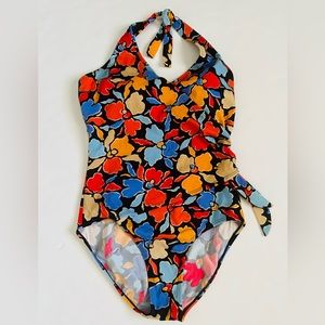 Islander Tropical Floral One Piece Swimsuit size 10
